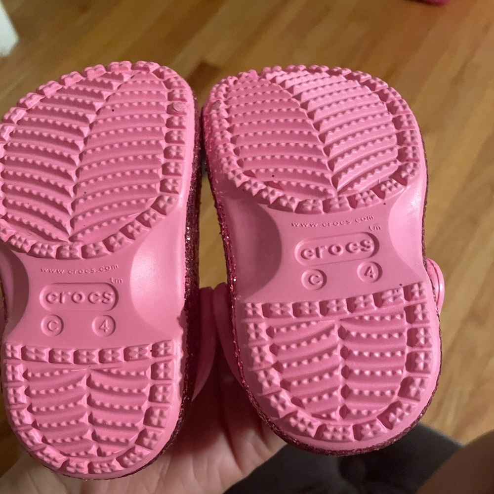 Baby glitter Crocs